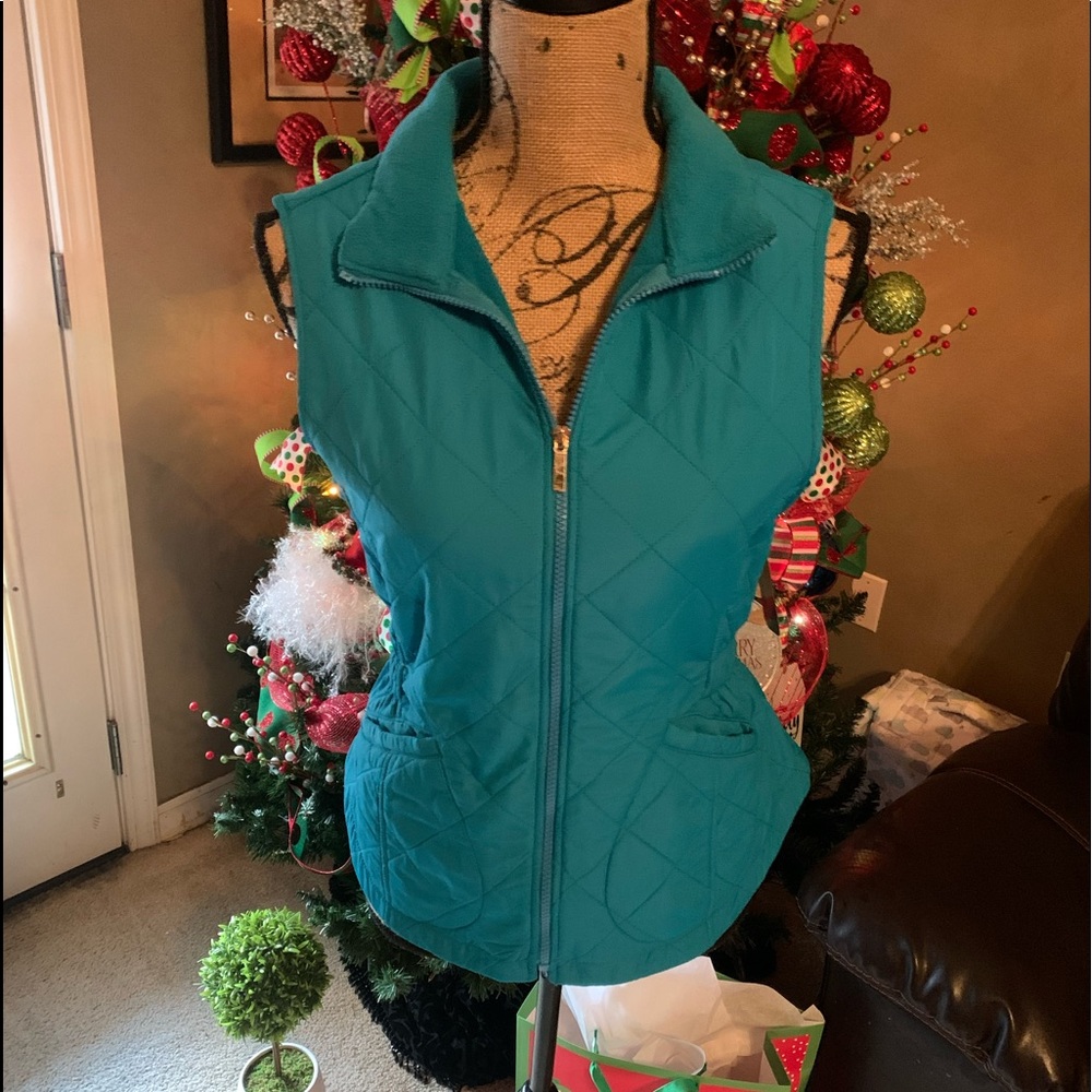 COPY - NWT Bit & Bridle turquoise vest size medium